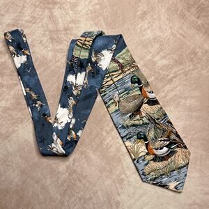 Vintage Tango by Max Raab Americana Series Mallard Family Circa 1938 Neck Tie